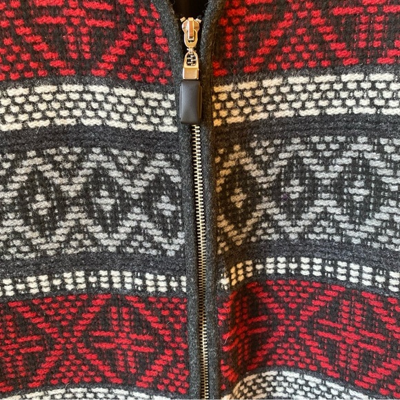 Coldwater Creek Wool Blend V Neck Lined Mixed Pattern Vest Women’s Large - Picture 2 of 9